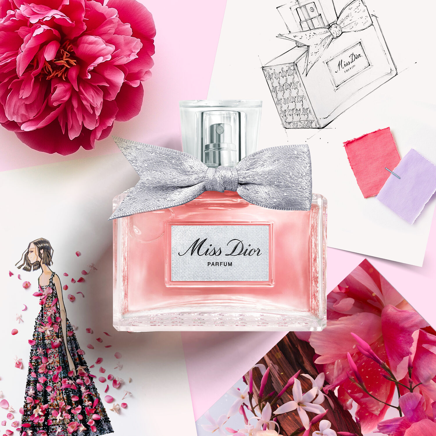MISS DIOR PARFUM NOTAS FLORALES AFRUTADAS Y AMADERADAS INTENSAS